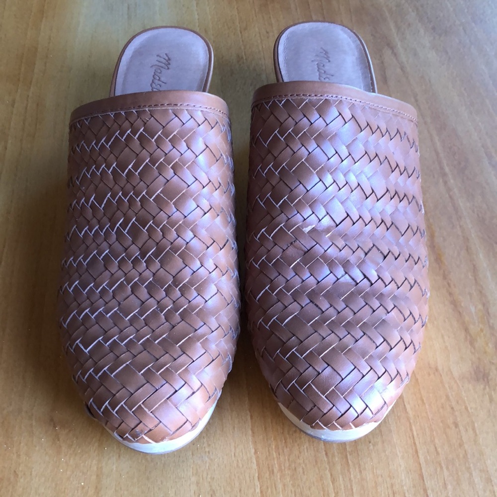 Madewell clogs woven leather